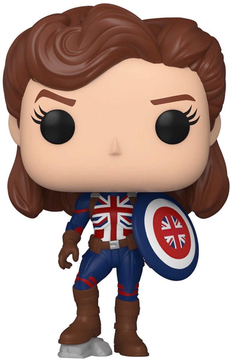 Marvel funko ¿y si...? muñeca figura coleccionable! vinilo - todo vale capitán carter multicolores