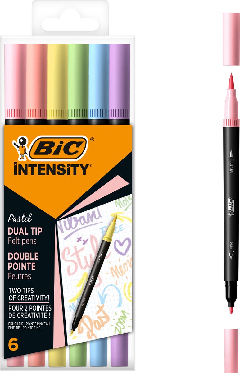 Ty rotulador bic intensi pk6 doble cara pk6