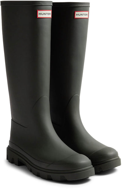 Stivali da pioggia unisex Hunter Downpour Tall Boot - verde scuro