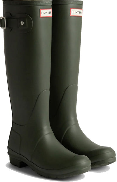 Hunter - stivali da pioggia da donna - originali - alti - verde oliva - taglia 39eu