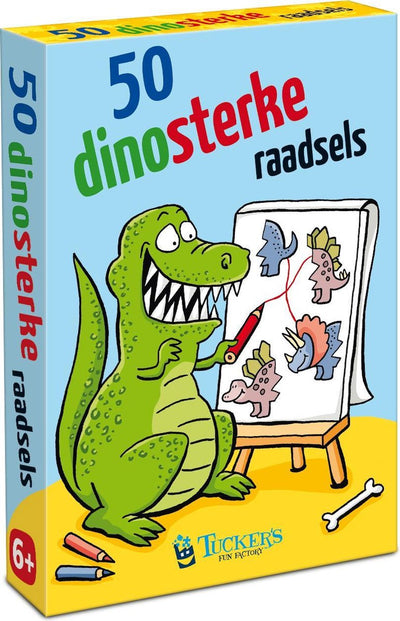 La divertida fábrica de Tucker 50 acertijos difíciles de dinosaurios