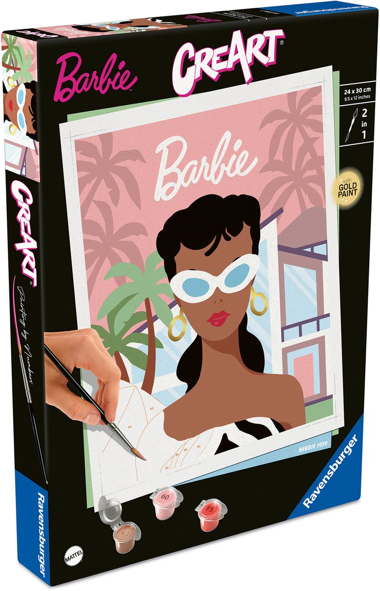 Ravensburger creart dipingi con i numeri - barbie