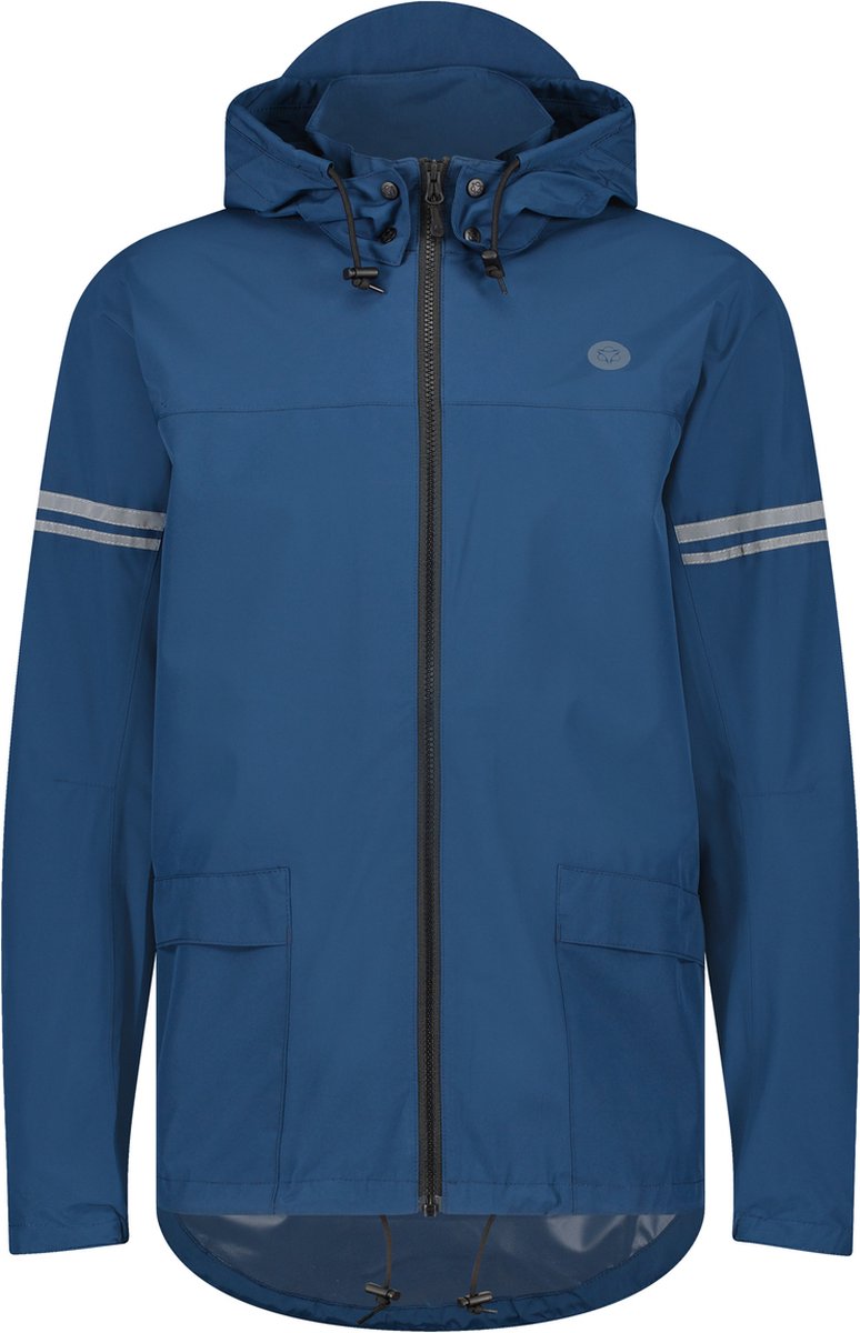 Agu original regenjas essential – 100% waterdicht – poray 5.000 – gerecycled materiaal – dames heren – blauw - xxl