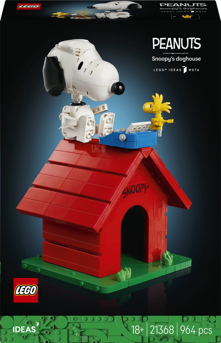 Lego ideas - peanuts: snoopy's doghouse - 21368