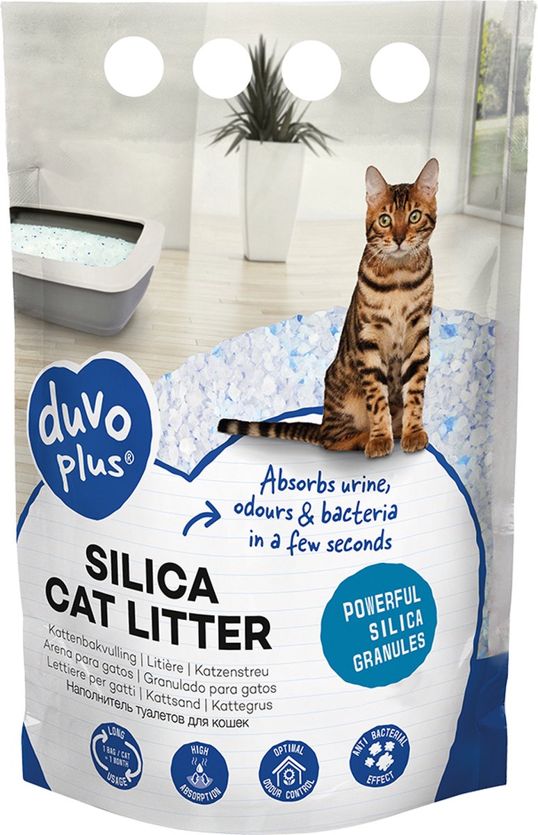 Duvo + silica natural - cat litter - 5 l