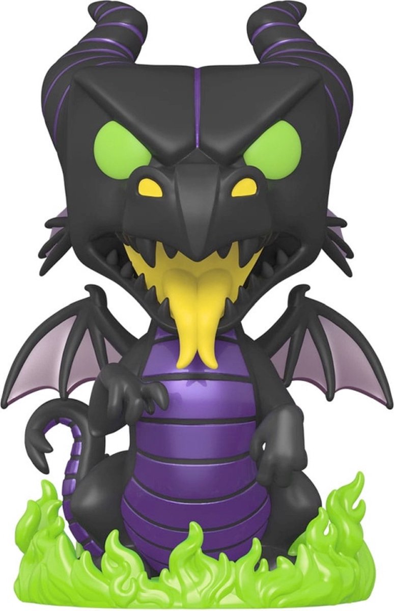 Disney funko sleeping beauty - villains super sized jumbo pop! maleficent as dragon 25 cm verzamelfiguur - multicolours