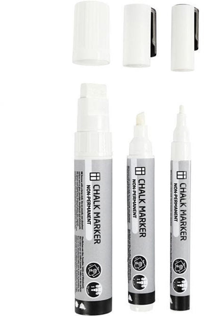 Creative Company Chalkstifts White, 3st.