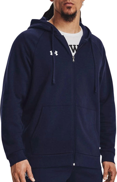 Under Armour UA Rival Fleece FZ Sudadera deportiva Hombre - Azul marino - Blanco
