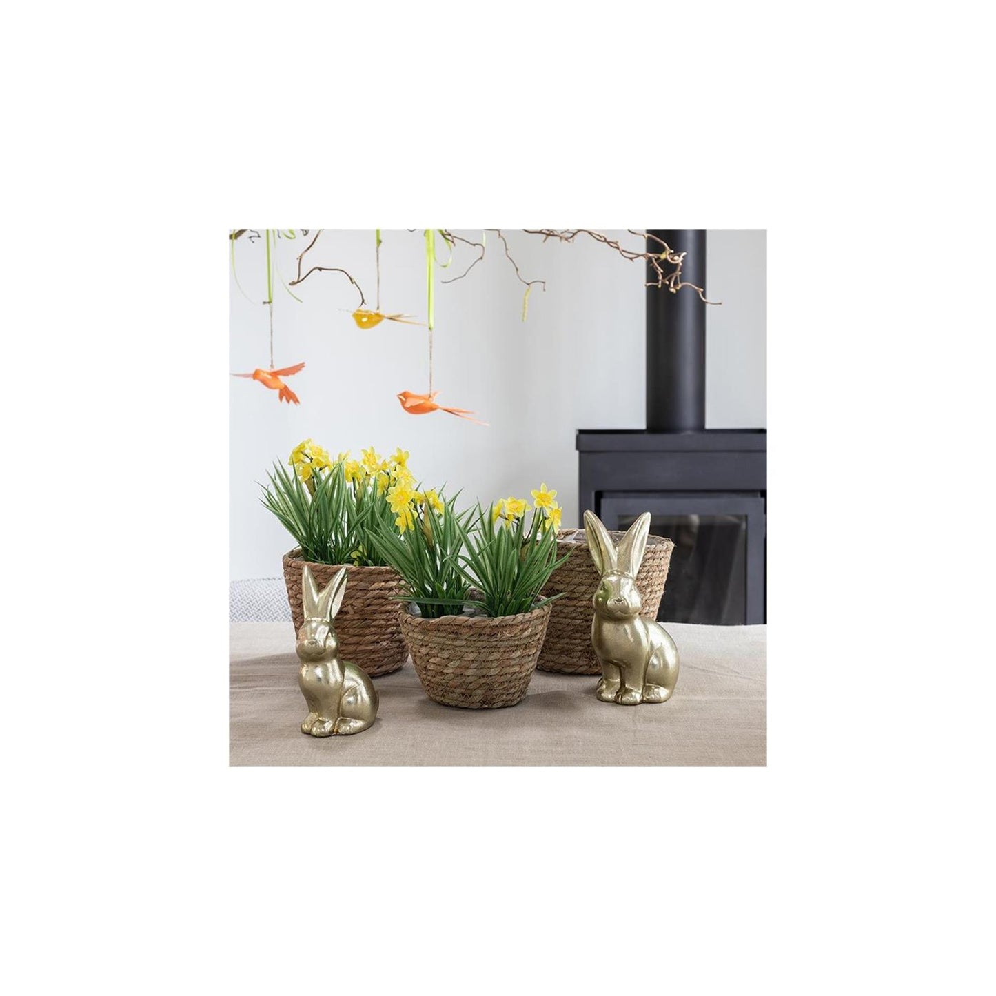 Countryfield planta artificial narciso amarillo l10w10h21cm