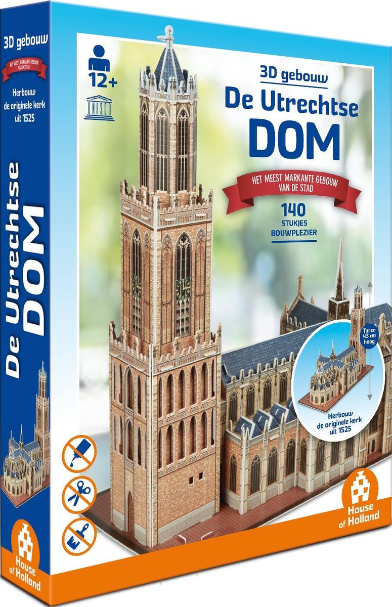 La divertida fábrica de Tucker, la Catedral de Utrecht - Edificio 3D (140 piezas) -