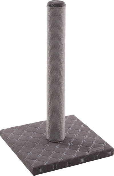 Tiragraffi Flamingo – emma grigio – 34,5 × 34,5 × 60,5 cm – corda tiragraffi in cotone – con base imbottita – per gatti