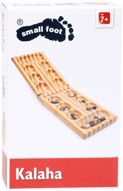 Juego de estrategia de madera de pie pequeño Kalaha