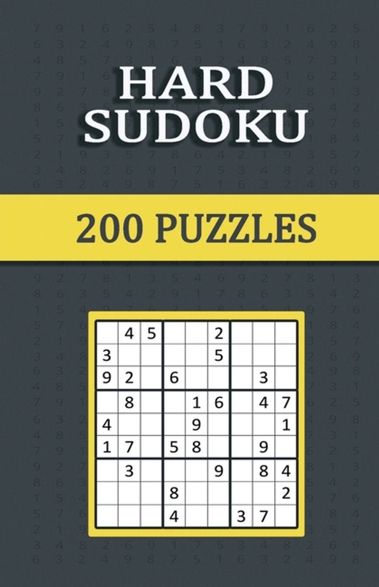 Sudoku difícil 200 rompecabezas