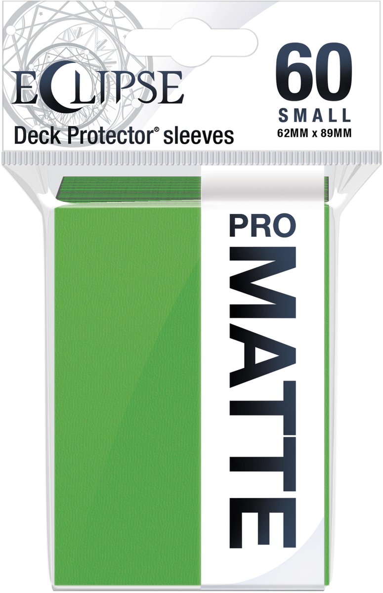 Ultrapro ultra pro - Eclipse Matte Confezione da 60 buste protettive di piccole dimensioni verde lime (62 x 89 mm)