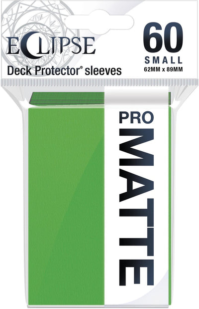 Ultrapro ultra pro - paquete eclipse matte 60 fundas para tarjetas tamaño pequeño verde lima (62 x 89 mm)