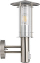 Eglo lisio - wandlamp buiten - bewegingssensor - 1 lichts - rvs - helder