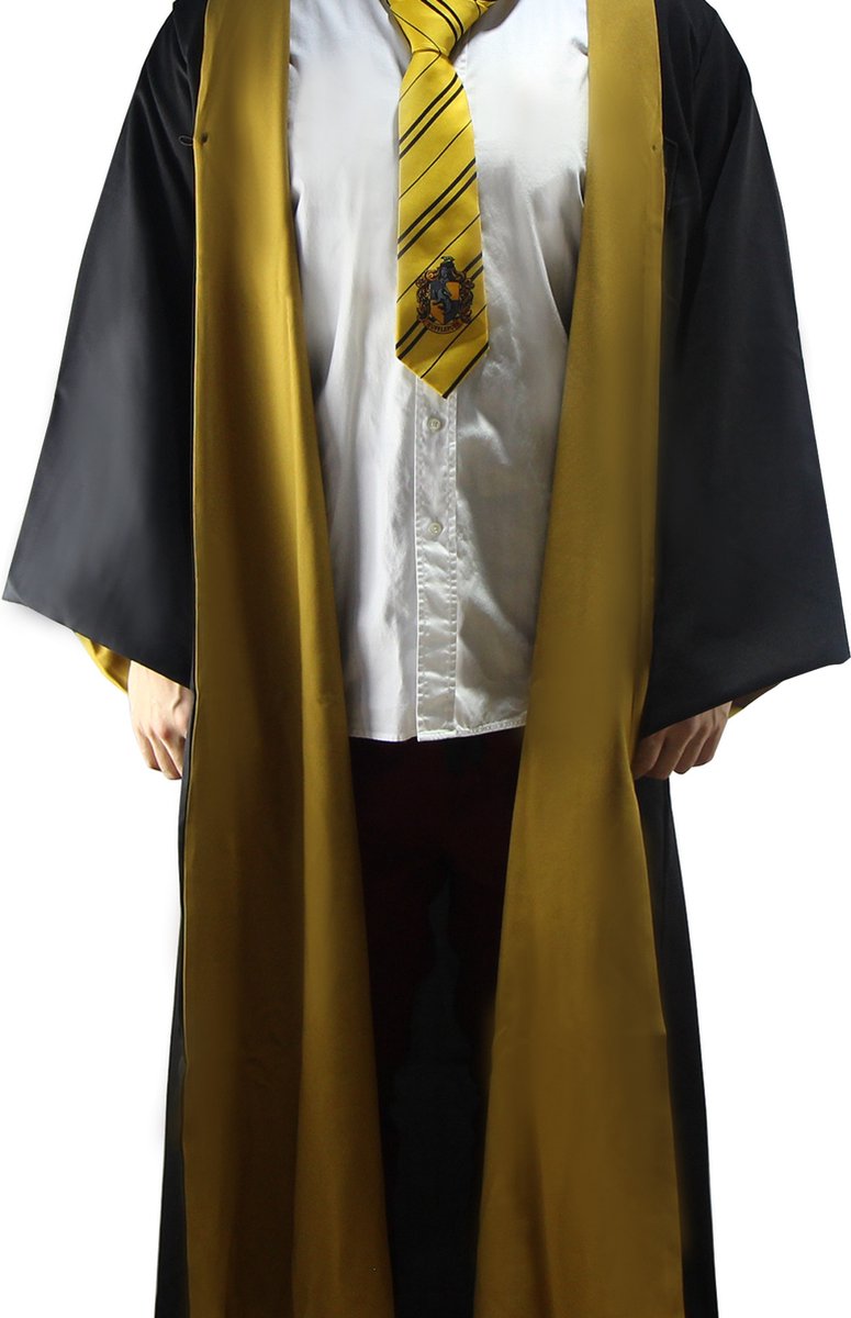 Cinereplicas harry potter - disfraz de mago de hufflepuff bata de mago de hufflepuff (xl)