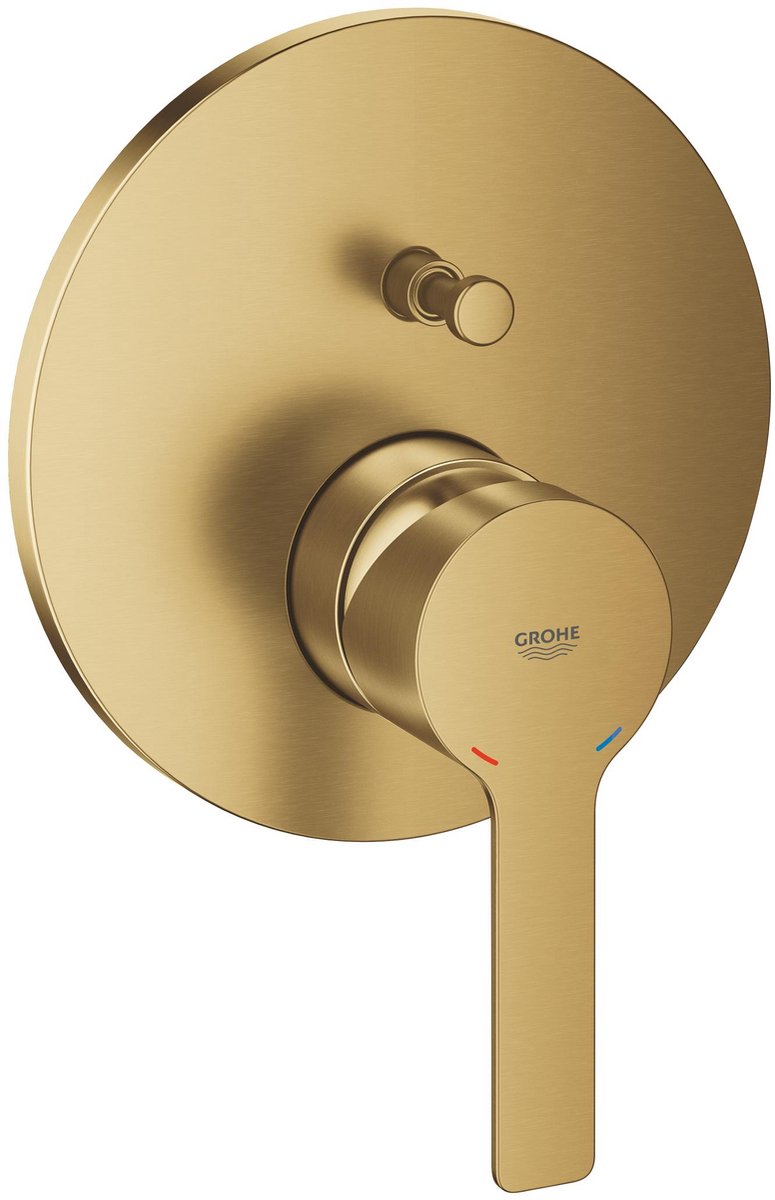 Grohe lineare new kit installazione miscelatore vasca – incasso – deviatore 2 vie – Silkmove 46mm – spazzolato cool Sunrise