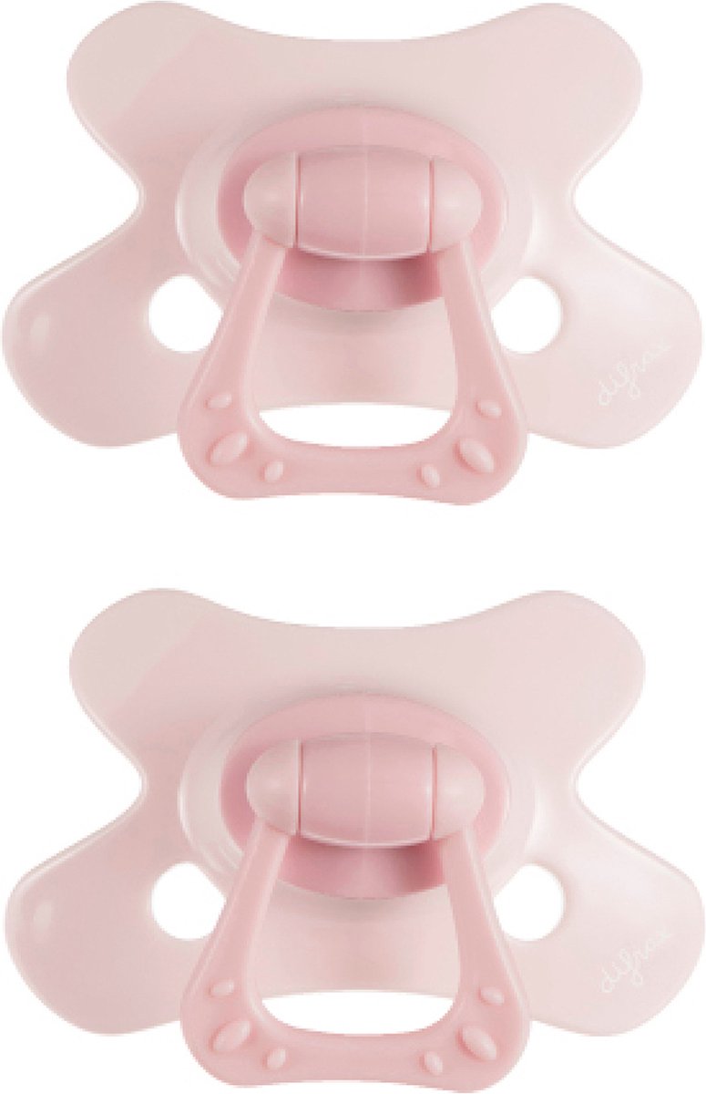 Difrax fopspeen dental - 18+ maanden - lichtroze - 2 stuks