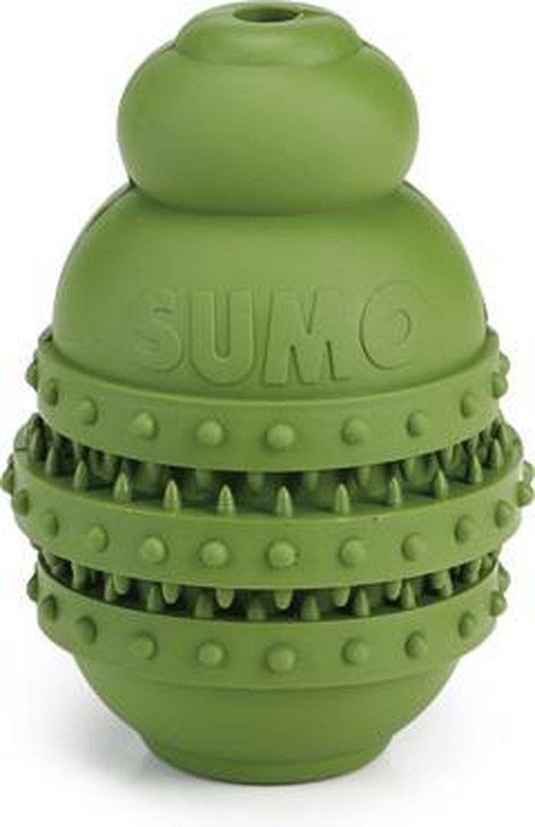 Beeztees sumo play dentale - giocattoli per cani - gomma - verde - s