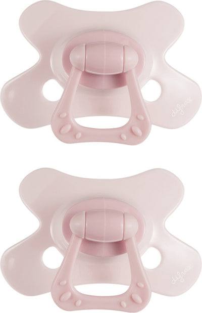 Difrax fopspeen natural - 18+ maanden - lichtroze - 2 stuks