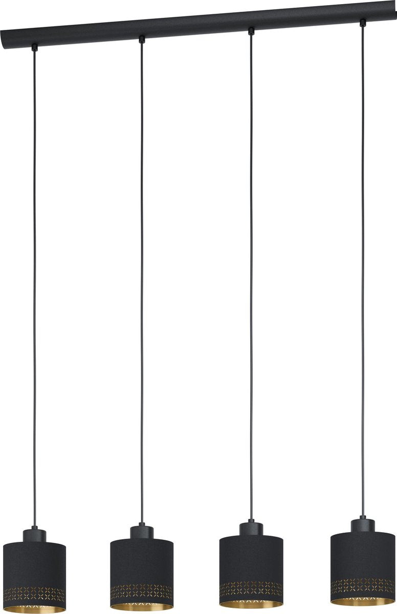 Eglo esteperra - hanglamp - e27 - 94 cm - zwart