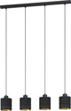 Eglo esteperra - hanglamp - e27 - 94 cm - zwart