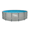 Onde estive piscina telaio d'élite 488 x 122 cm rattan naturale + pompa filtro