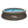 Onde estive piscina set rapido 305 x 76 cm Doppia rattan + pompa filtro