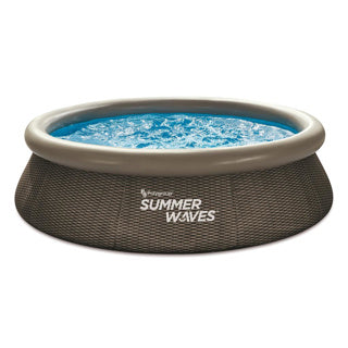 Onde estive piscina set rapido 305 x 76 cm Doppia rattan + pompa filtro