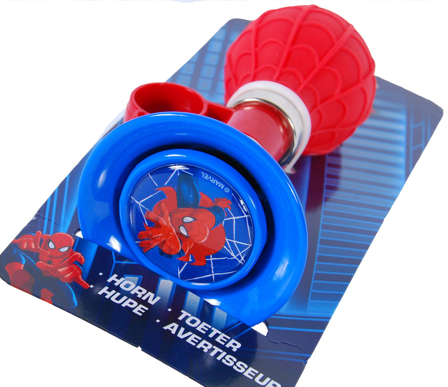 Marvel spider-man fietstoeter jongens rood blauw