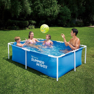 Piscina de ondas de verano Marco pequeño 213 x 152 x 61 cm
