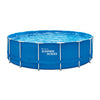 Summer waves frame zwembad rond - ⌀457 x 122 cm - zwembaden - inclusief filterpomp - zwembadpomp - afdekzeil - grondzeil - ladder - onderhoudsset