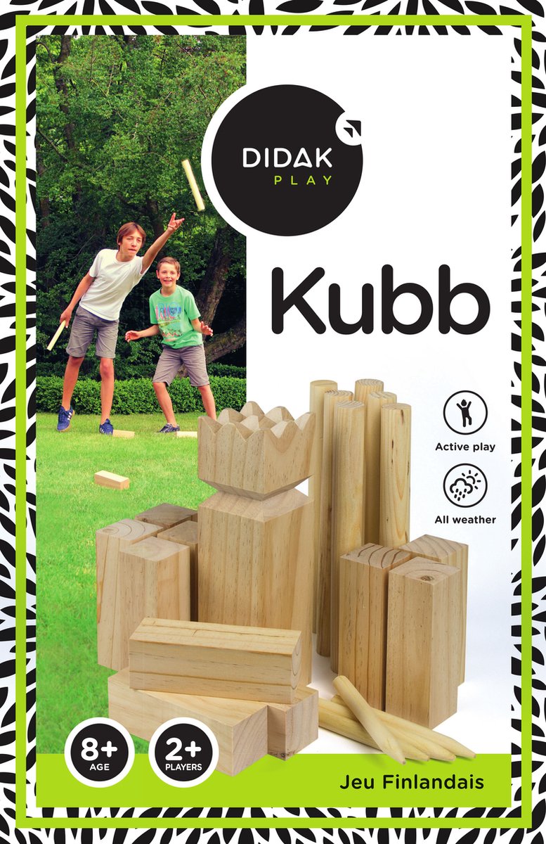 Didak kubb - play-28x7.8x7.8 cm - en madera