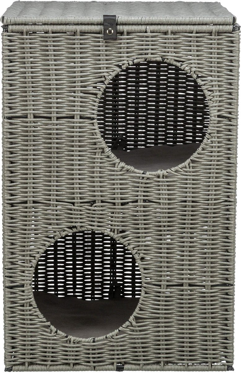 Trixie cama para gatos amalia angular poliratán gris