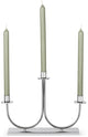 Zilverstad - kandelaar elana 3-pits zilver kleur - moederdag cadeautip!