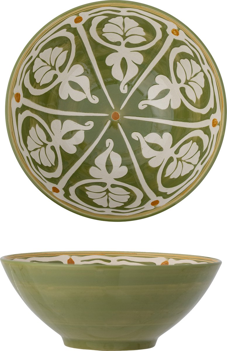 Bloomingville - ciotola heikki - verde - terracotta