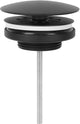 Tapón de drenaje Differnz negro mate - siempre abierto - ã˜ 72 mm - con tornillo