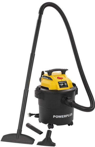Aspirador eléctrico powerplus húmedo-seco powx3210 - aspirador 1100w cocina, suelo, alfombras - depósito 20l - con 3 acc.