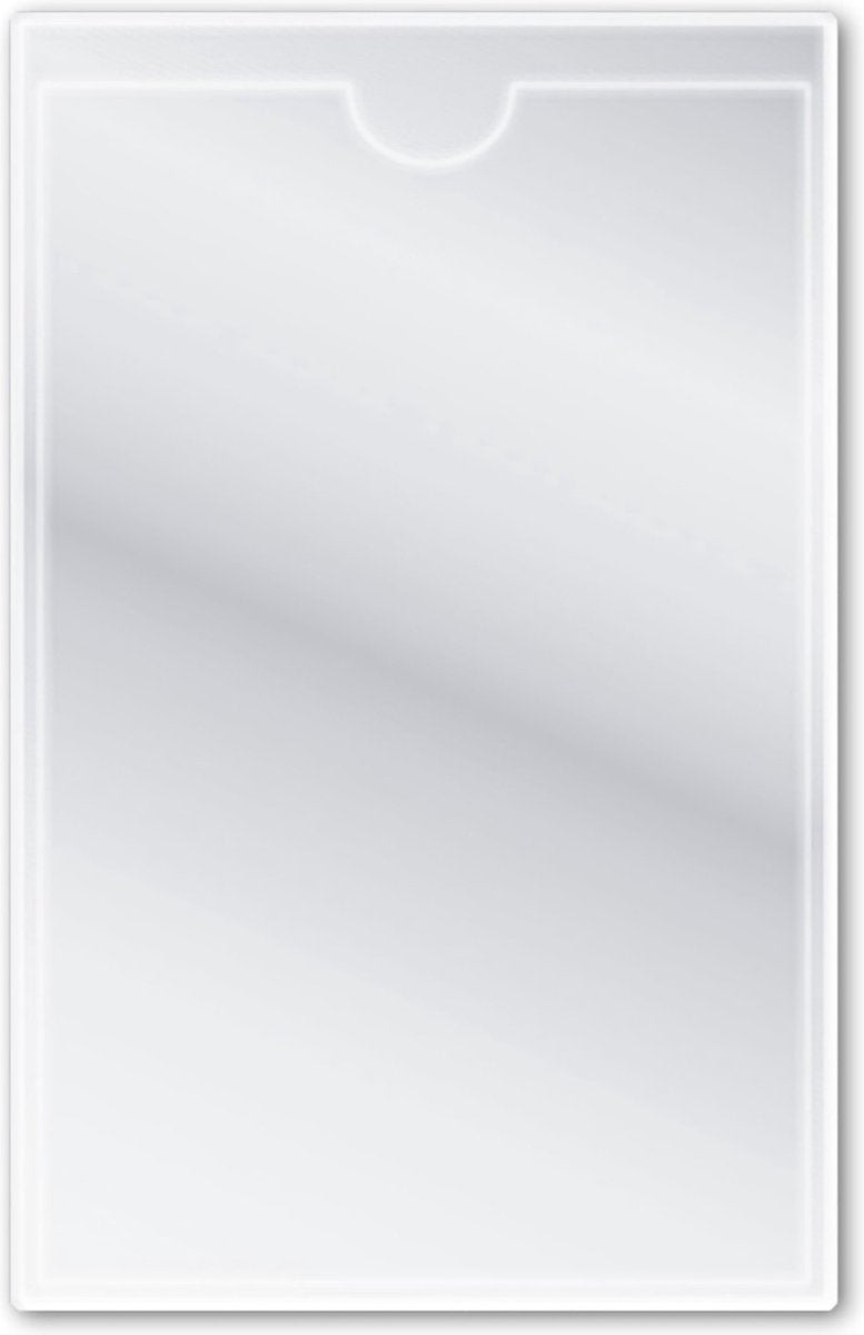 Porta etichette Ktc autoadesivo 75x105mm - scatola da 100 pezzi con 200 etichette
