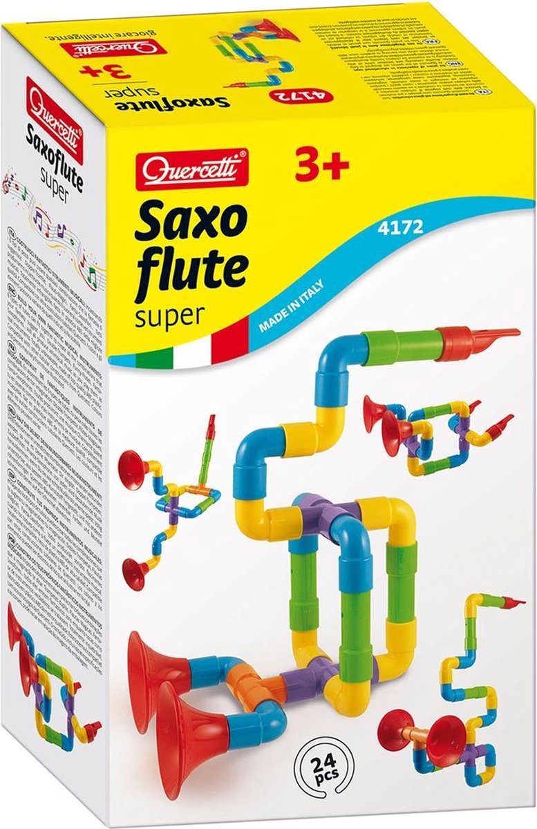Saxofón de construcción de tubos de Quercetti, 24dlg.