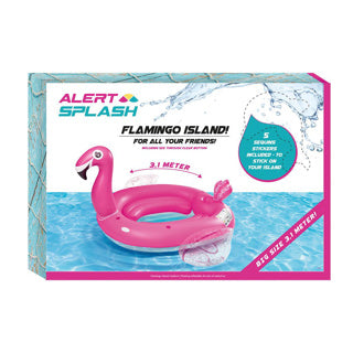 Alert inflation island Flamingo 310x270x175 cm