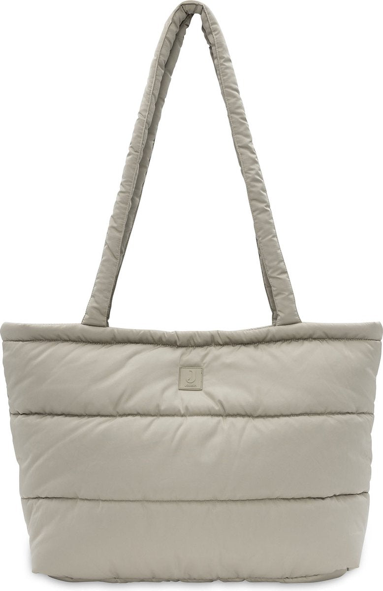 Jollein - luiertas puffed - mombag - olive green - 40x35x16 cm - inclusief verschoonmatje