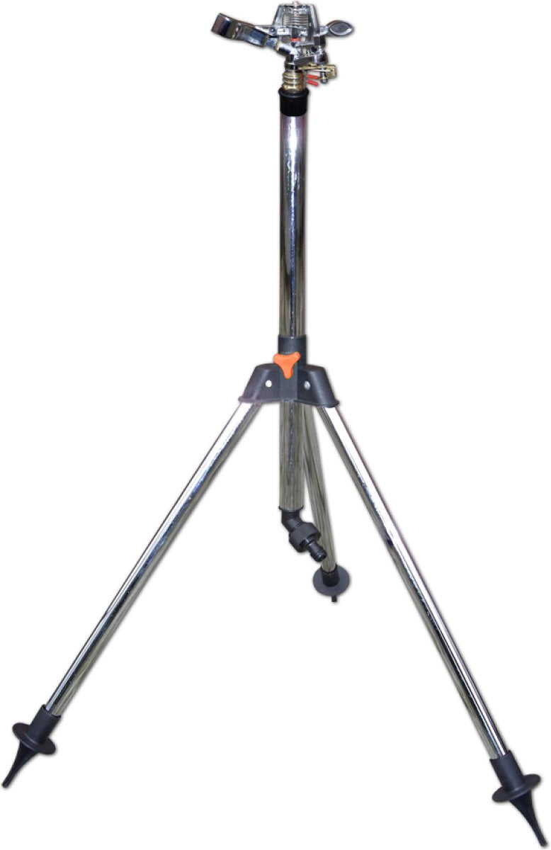 Bradas ch-2302 serie 90 - aspersor de pulsación sobre trípode - 90 cm - trípode de metal - cabeza cubierta de musgo