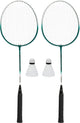 Avento - set da badminton power speed - acciaio - verde argento - set di 2