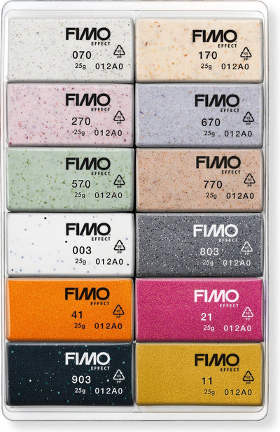 Effetto FIMO®, vari colori, scatola 12x25 Gr 1