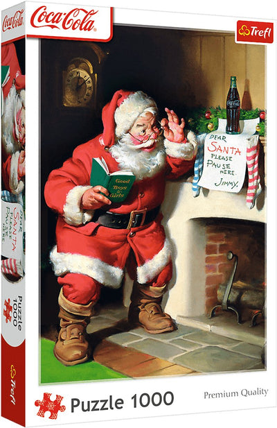 Puzzle navideño chimenea de coca cola - 1000 uds.