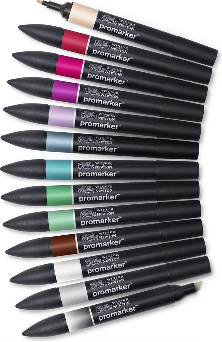 Winsor newton 0290142 promarker™ 12+1 manga chibi | professionele layoutmarkers alcoholmarkers