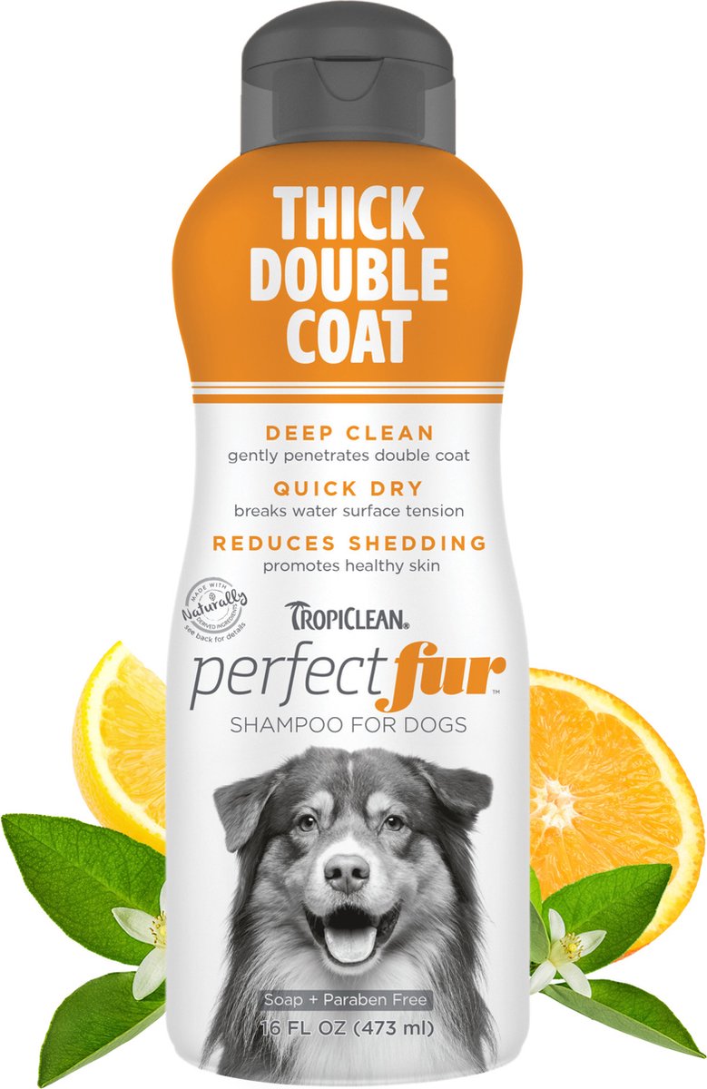 Tropiclean Perfectfur - shampoo per cani - pelo spesso e doppio - 473 ml