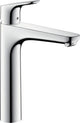Hansgrohe focus ééngreeps wastafelmengkraan 190 zonder afvoergarnituur - hoge uitloop - chroom - voorsprong uitloop 159 mm